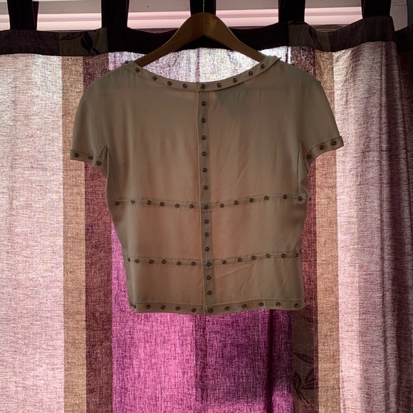 CHANEL: Vintage Silk Top - Picture 3 of 6